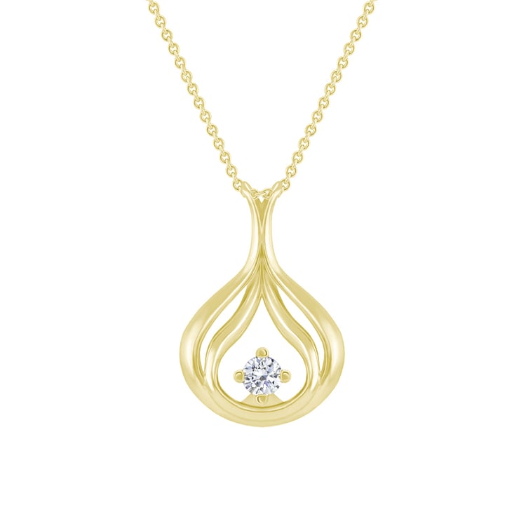 Náhrdelník s diamantem