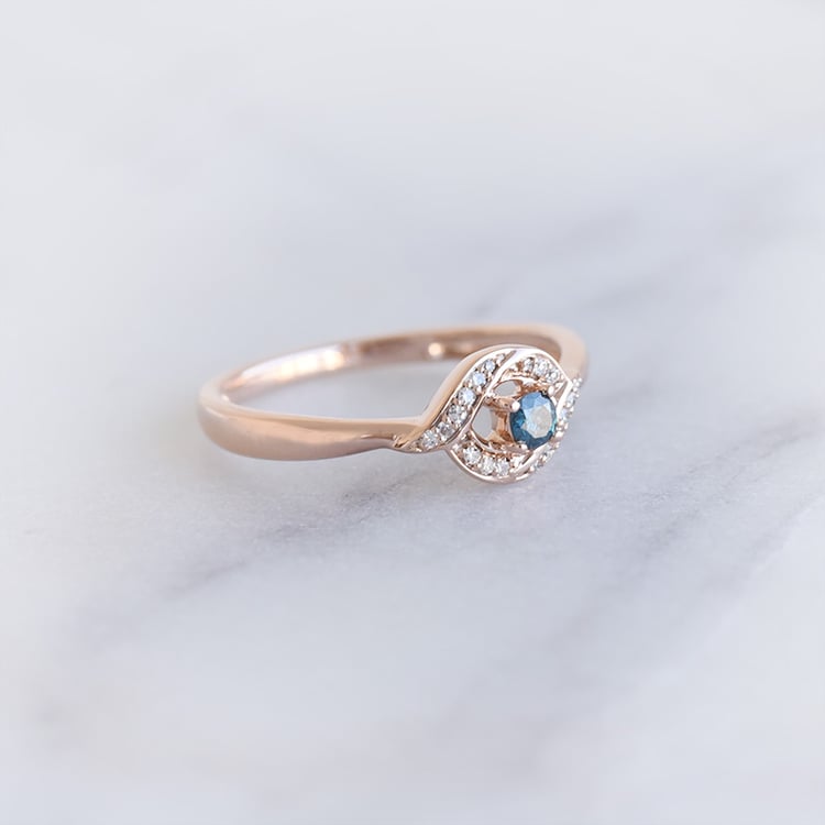 Zlatý prsten s diamanty 93454