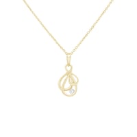 Elegantní přívěsek ze zlata s diamantem Danyil