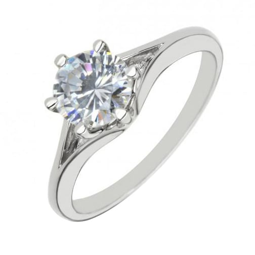 Platinový prsten Tangel