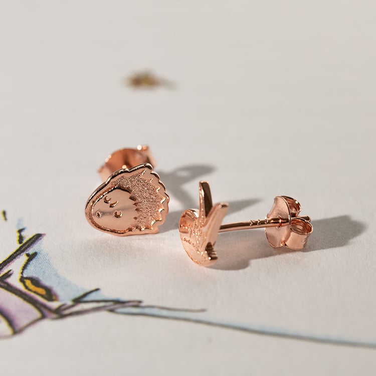 Stříbrné náušnice Malý princ a liška 138049