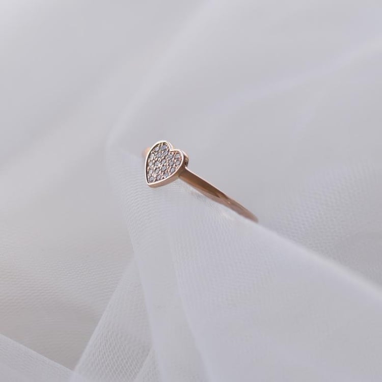 Zásnubní zlatý prsten s diamanty 52301