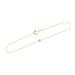 Zlatý minimalistický náramek s lab-grown diamantem Bonato