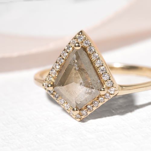 Prsten s kite salt and pepper diamantem Bjorn