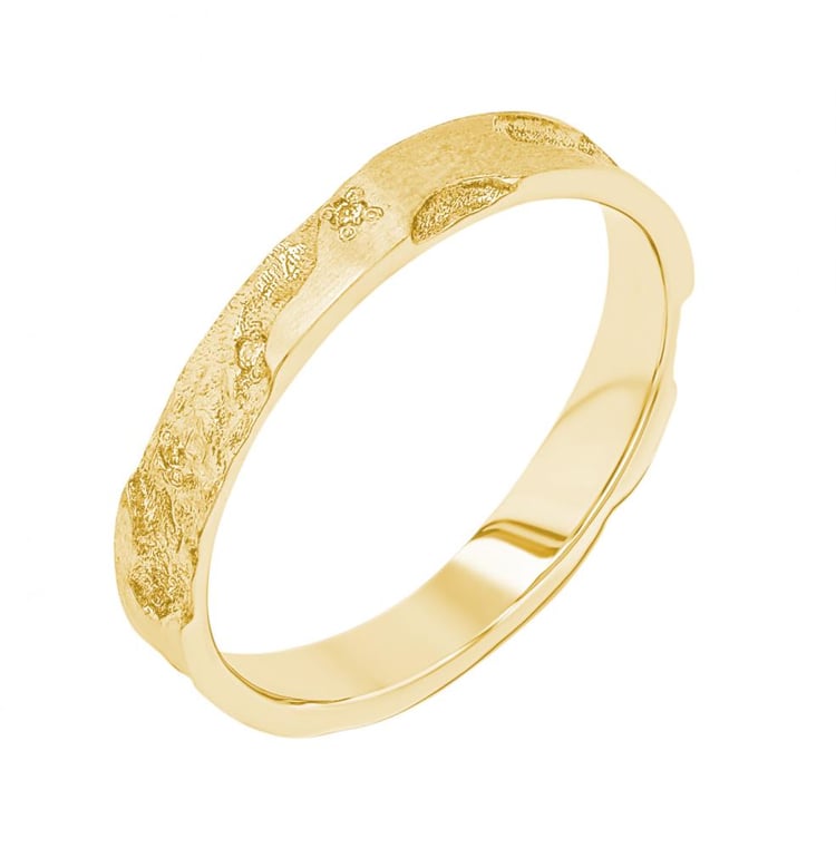 Snubní prsteny s ručně rytým povrchem Cley 156442