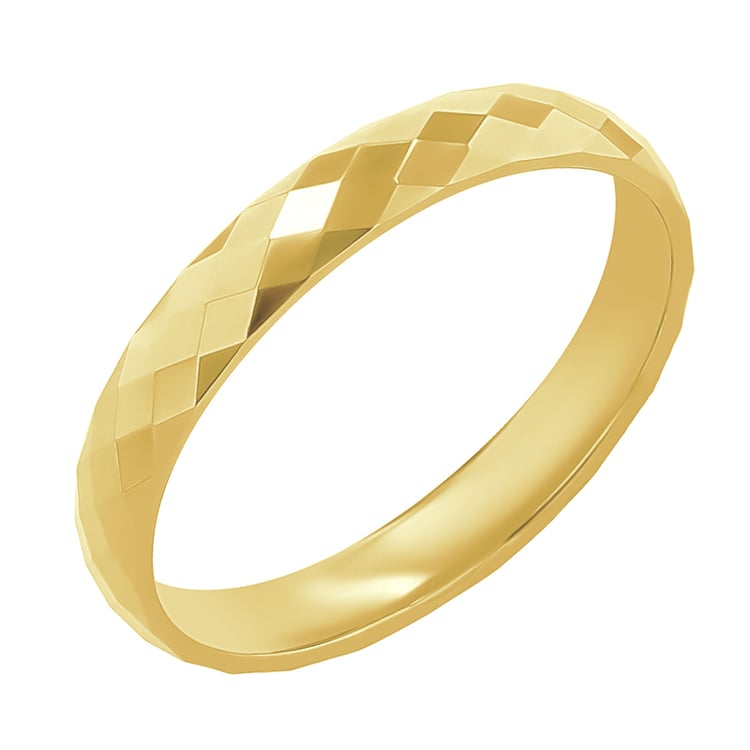 Zlaté snubní prsteny se vzorem Julito 117377