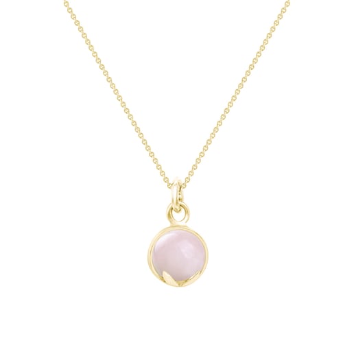 Zlatý přívěsek s cabochon růženínem Azalea
