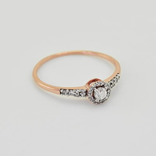 Halo prsten s diamanty Mourise