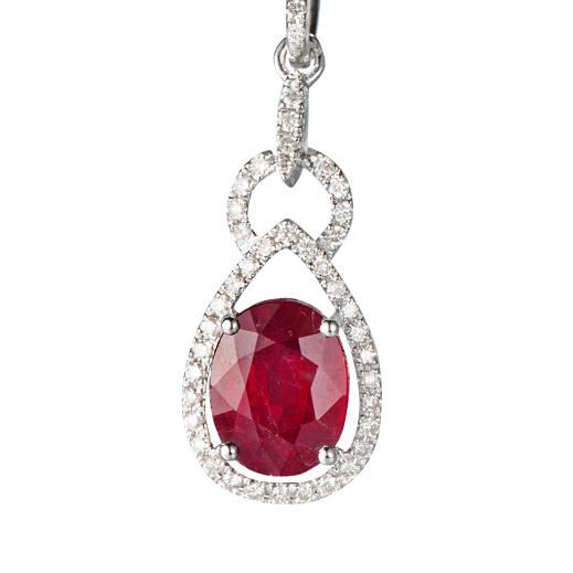 Rubínový zlatý náhrdelník