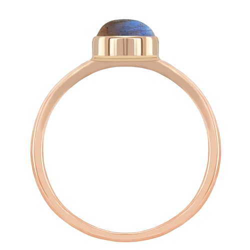 Zlatý minimalistický prsten s labradoritem Stowy