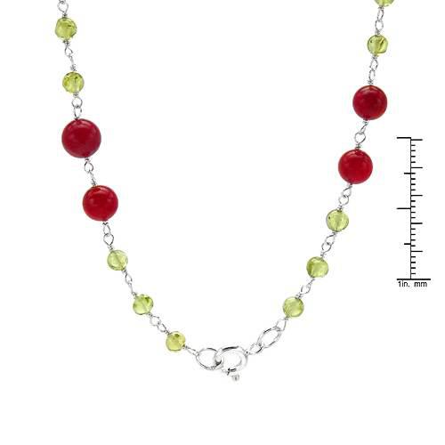 Stříbrný drahokamový náhrdelník 1690