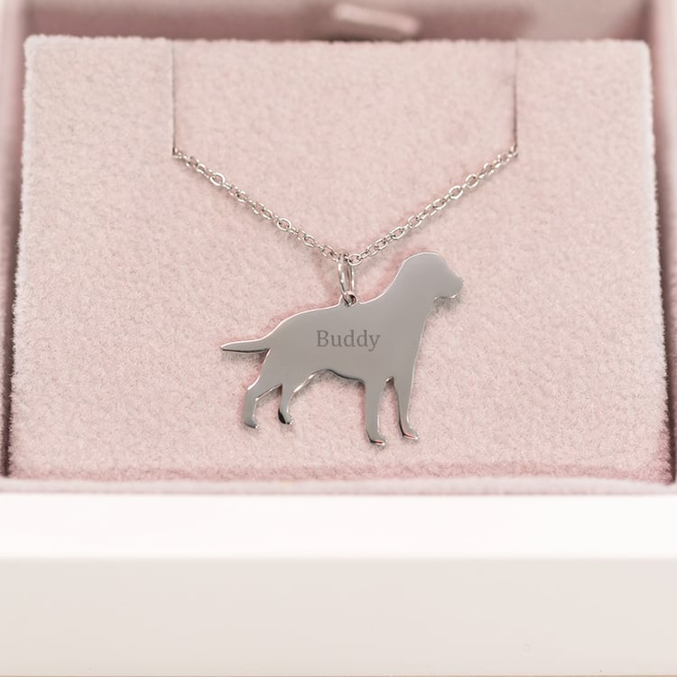 Přívěsek ve tvaru psa s gravírem Labrador Retriever 98945