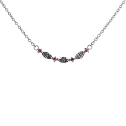 Náhrdelník s marquise salt and pepper diamanty a turmalíny Milli