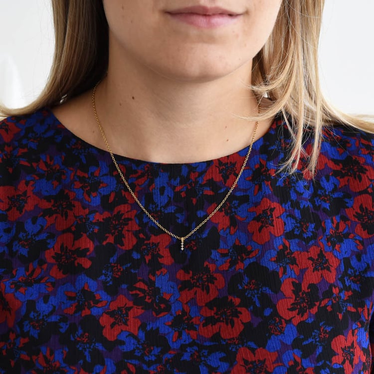 diamantový přívěsek z pozlaceného stříbra 86245