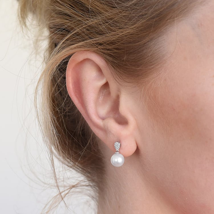 Zlaté perlové náušnice 86815