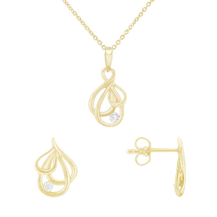 Zlatá kolekce šperků s diamanty