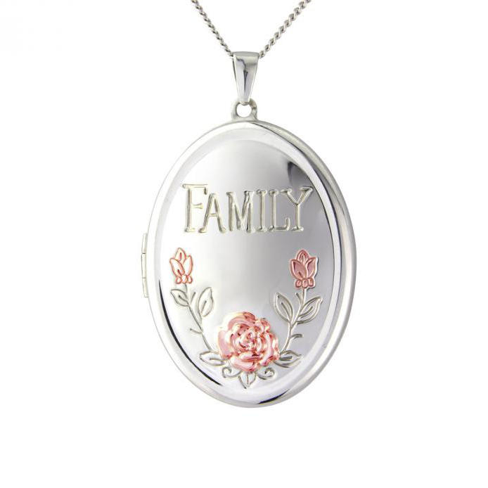 Roztomilý stříbrný medajlónik Baryta