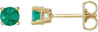 Náušnice se smaragdy zlatý 541