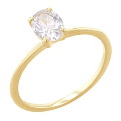 Zásnubní prsten s 0.53ct IGI certifikovaným oval diamantem Frost