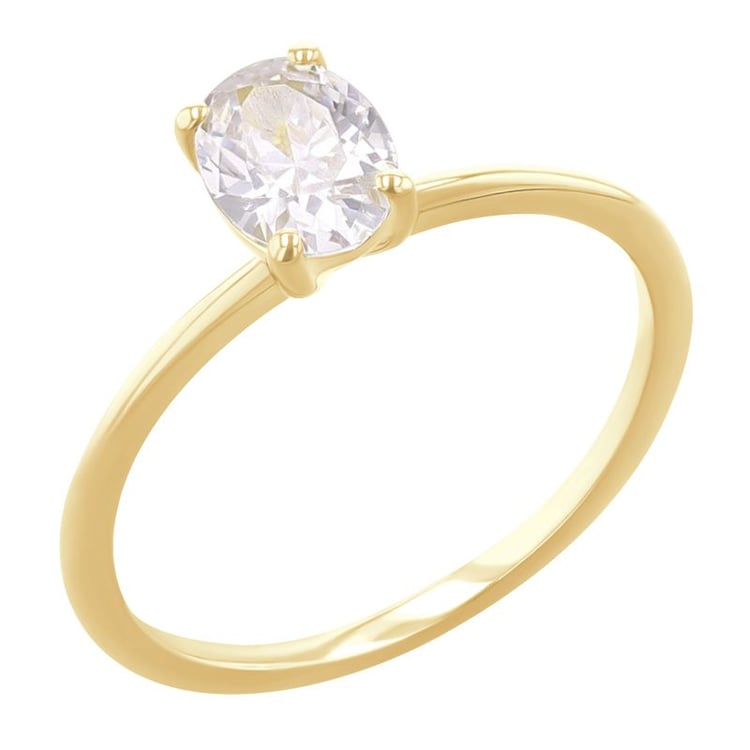 Zásnubní prsten s 0.53ct IGI certifikovaným oval diamantem Frost
