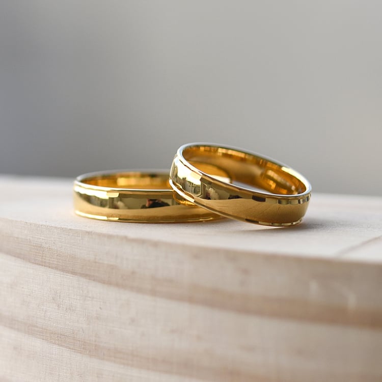 Zlaté snubní prsteny 64358
