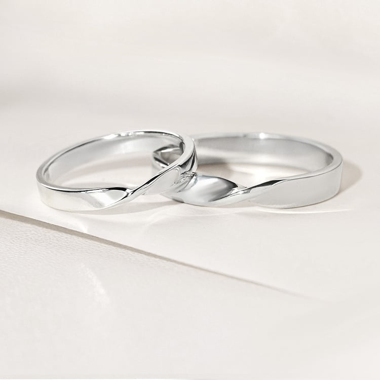 Elegantní snubní prsteny ze zlata Modeste 156798