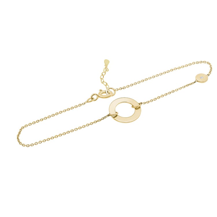 Stříbrný fashion náramek s diamantem Virginia 104919