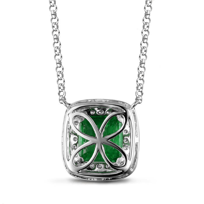 Zlatý smaragdový náhrdelník 3651