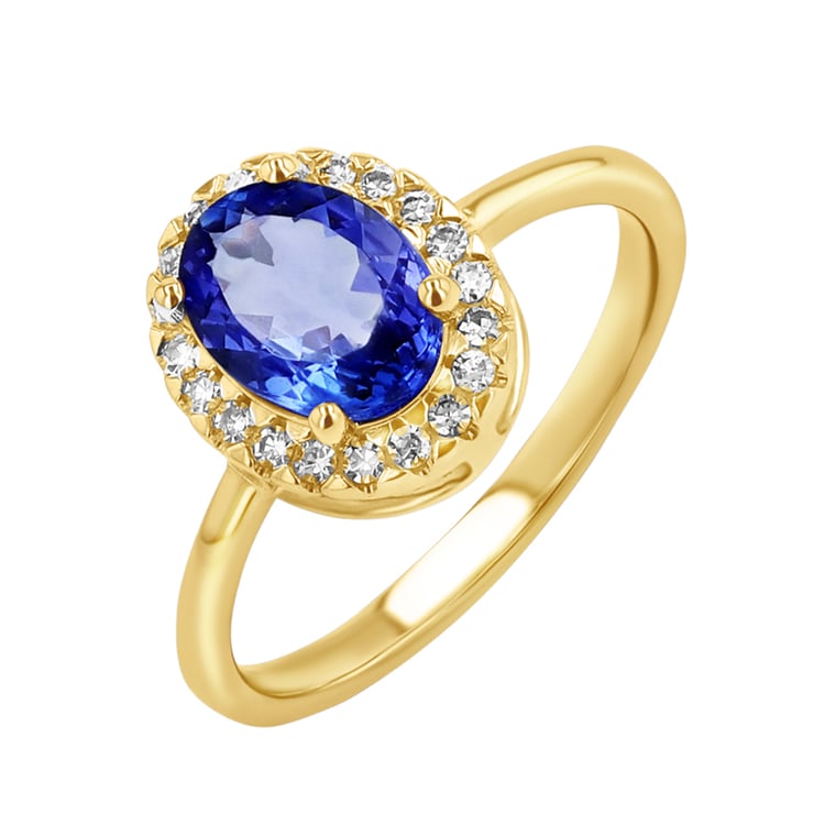 Tanzanitový prsten s diamanty Daffne 146850