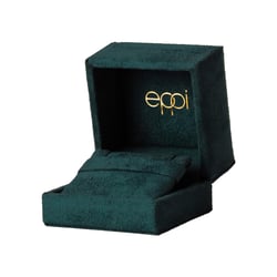 Prémiová zelená semišová krabička Miryam