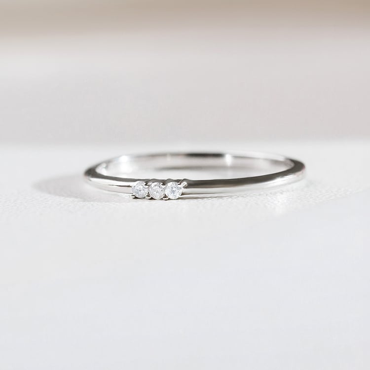 Stříbrný diamantový prsten Nicklas 157798