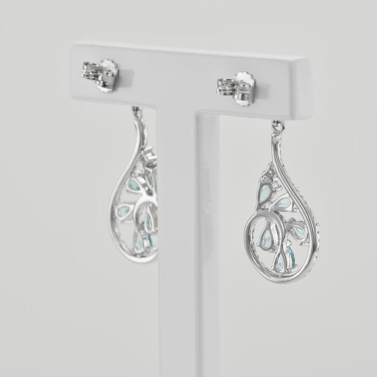 Visací topazové náušnice 35435