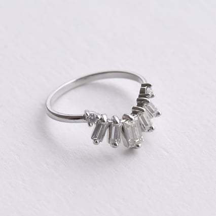 Jedinečný vykrojený prsten s moissanity Osanna