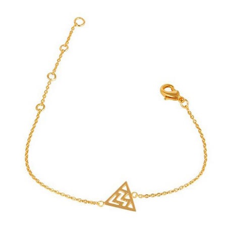 Stříbrný pozlacený náramek Olenah