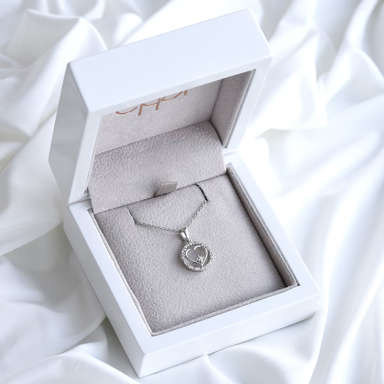 Diamantový přívěsek z bílého zlata 85859