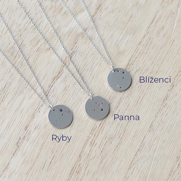 Zlatý náhrdelník se znamením zvěrokruhu 74904