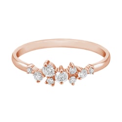 Cluster prsten s lab-grown diamanty Isolde