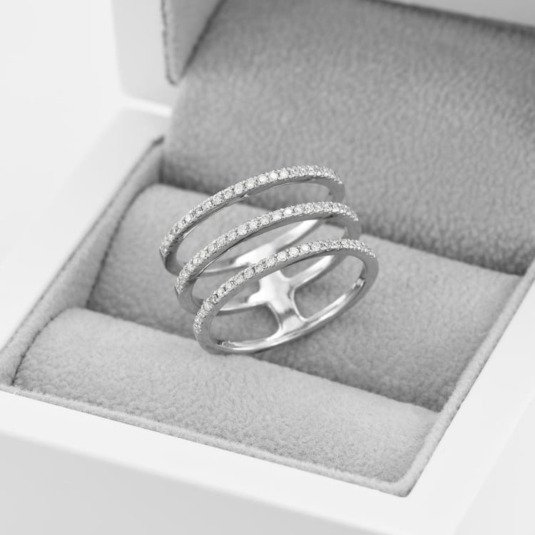 Eternity prsten ze zlata s diamanty 49755