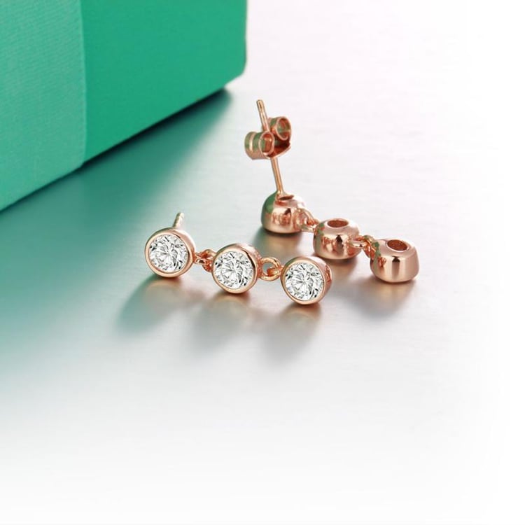 Pozlacené náušnice 11482