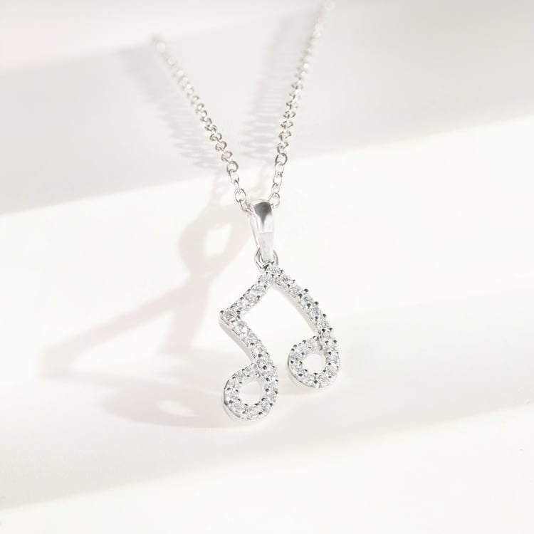 Zlatý přívěsek s diamantem ve tvaru noty Ariel 164905