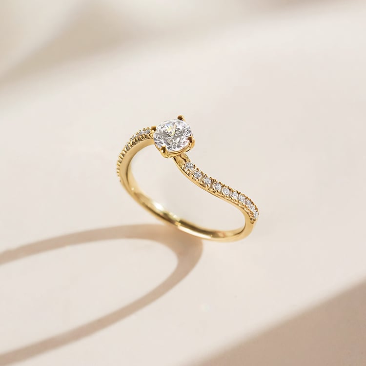 Atypický zásnubní prsten 155175