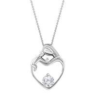 Přívěsek matka a dítě s IGI certifikovaným lab-grown diamantem Ella