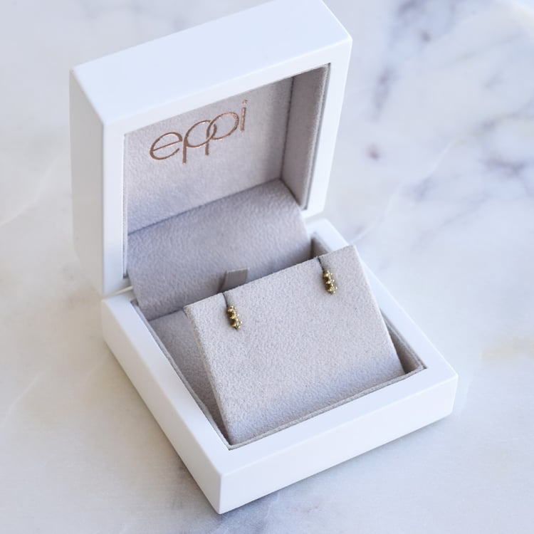 Stříbrné náušnice se žlutými diamanty Linus 86172