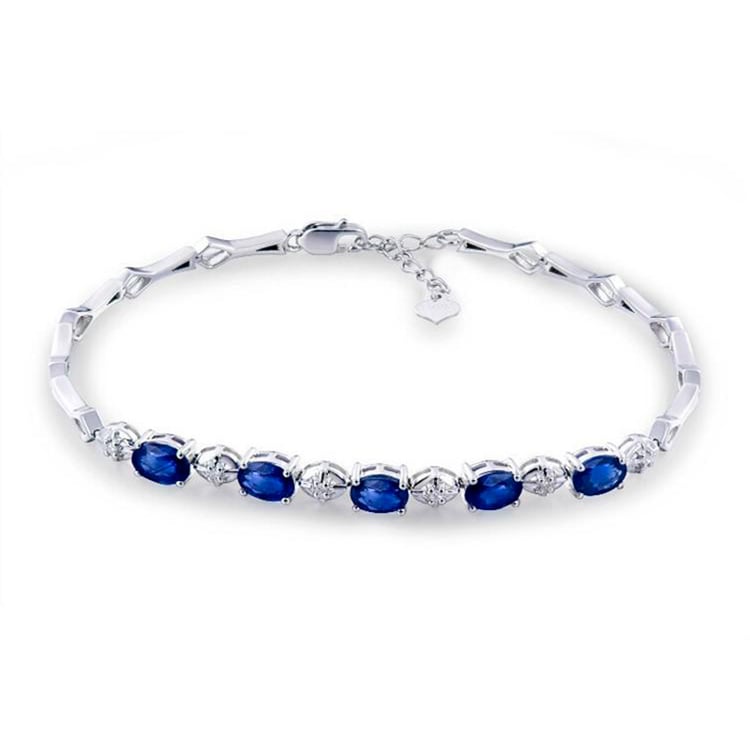 Safírový náramek s diamanty Cheral