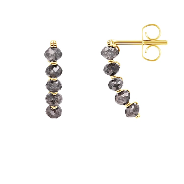 Visací náušnice se salt and pepper diamanty Brookes 98727