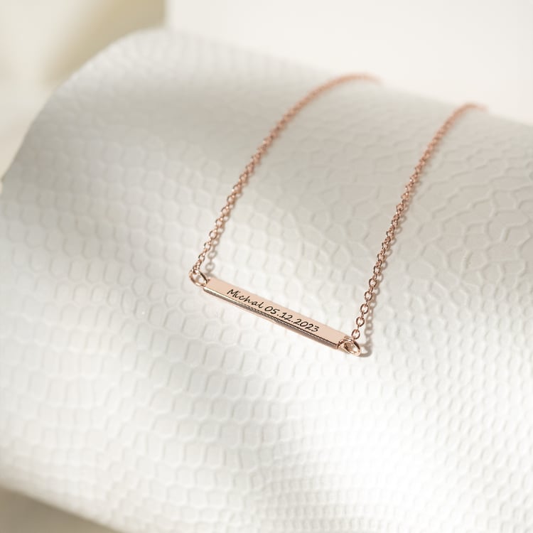 Stříbrný minimalistický náramek Bar 135888