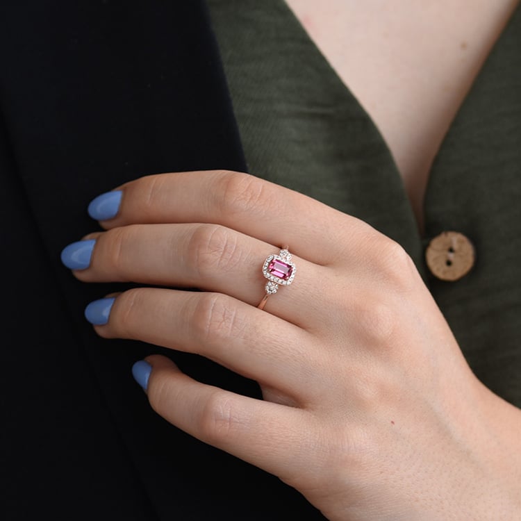 Prsten s turmalínem 64030