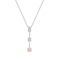 Zlatý přívěsek Minulost přítomnost budoucnost s morganity a topazem