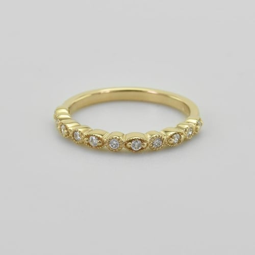 Vintage eternity prsten s lab-grown diamanty Paloma