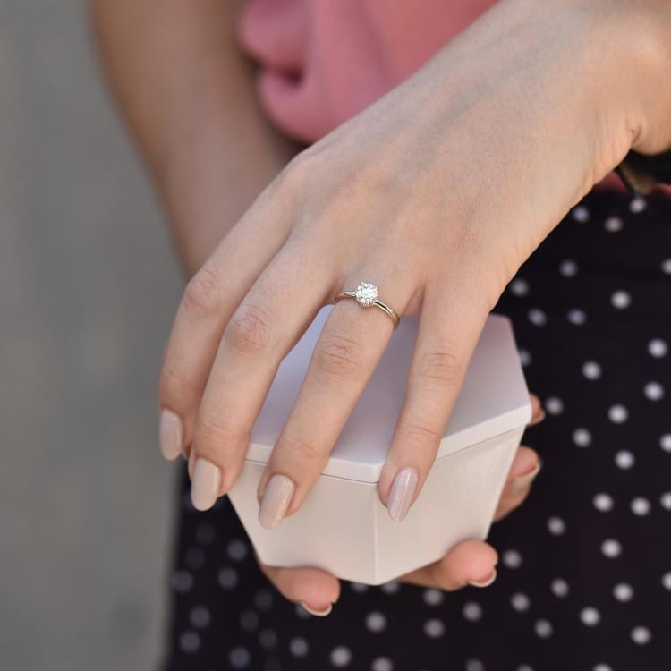 Prsten s diamantem 35164